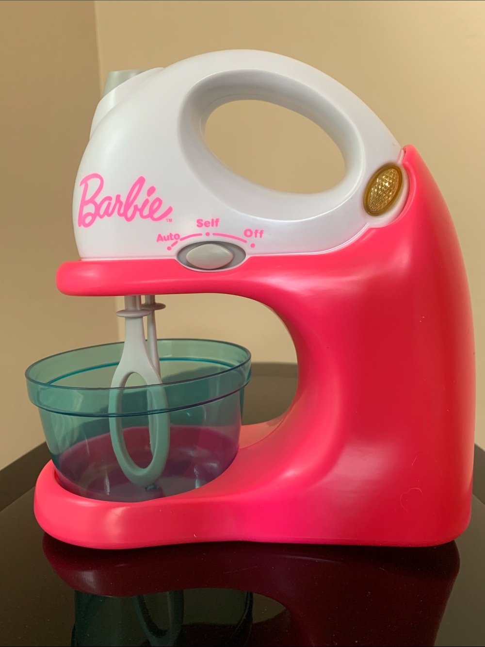 Barbie Pretend Play Kitchen Mixer with Spinning Blades and Mixing Sounds 7”